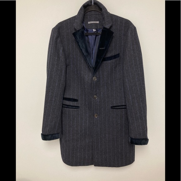 John Varvatos Collection VELVET TRIM COAT. Size 48 Eu. USA 38 - Picture 8 of 9
